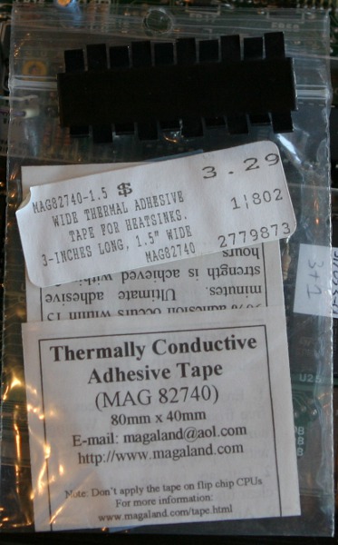 Thermal tape and heat sink